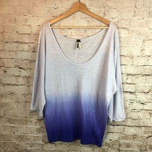 Free People blue ombré “We The Free” top.